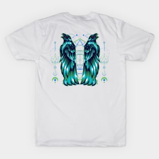 crow miror vintage geometric T-Shirt